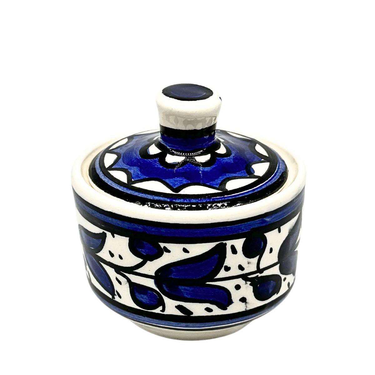 Ceramic Jar - Small, Classic Blue