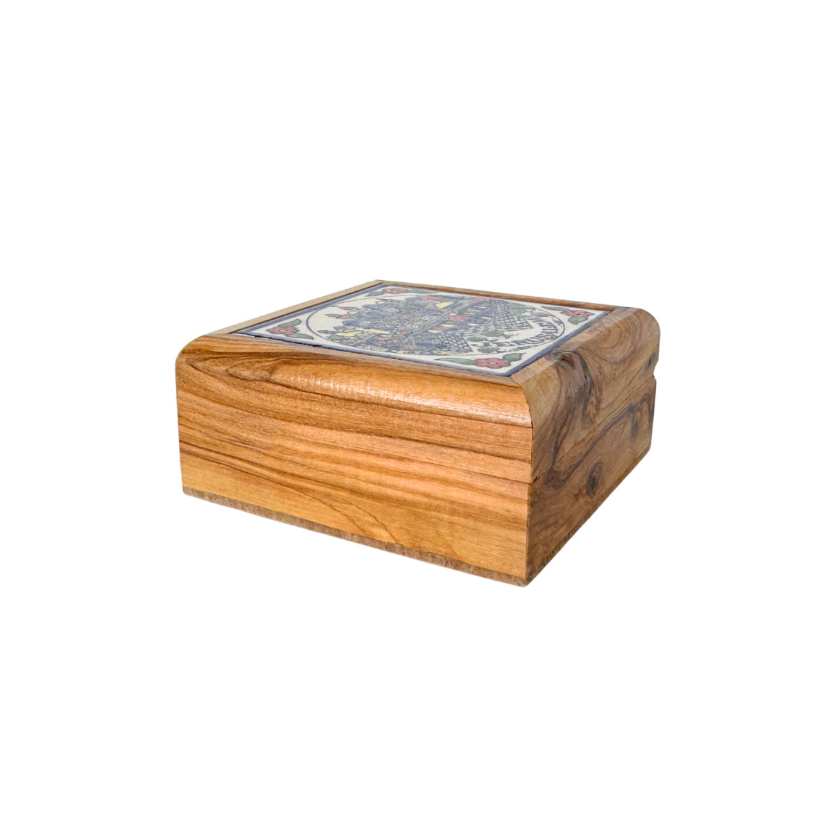Tile/wood “Jerusalem” Box (3.5”) - Basma
