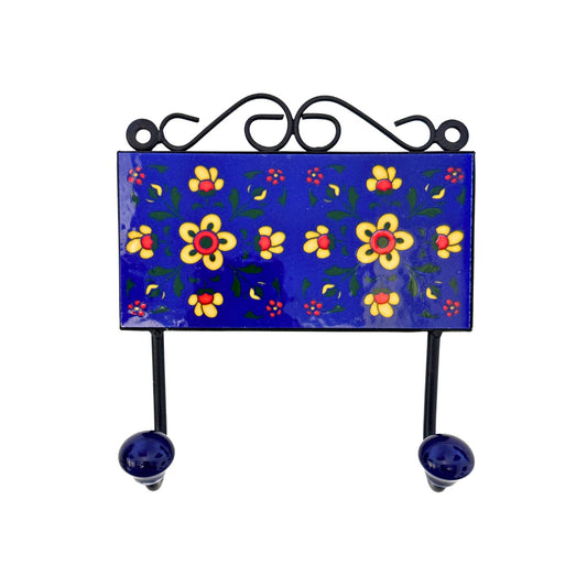 Ceramic Tile and Metal Wall Hook
