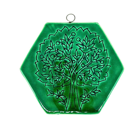 Jerusalem Ceramic Tile -  "Tree of Life"