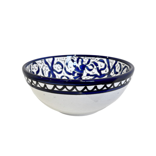 Ceramic Bowl (7") - Blue Floral