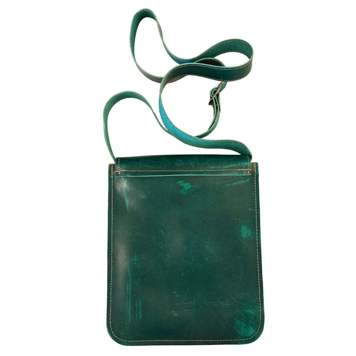 Leather Bag (One Snap) - Green