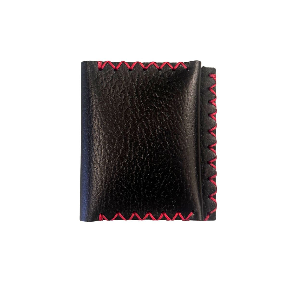 Leather Bi-Fold Wallet (Small) - Black