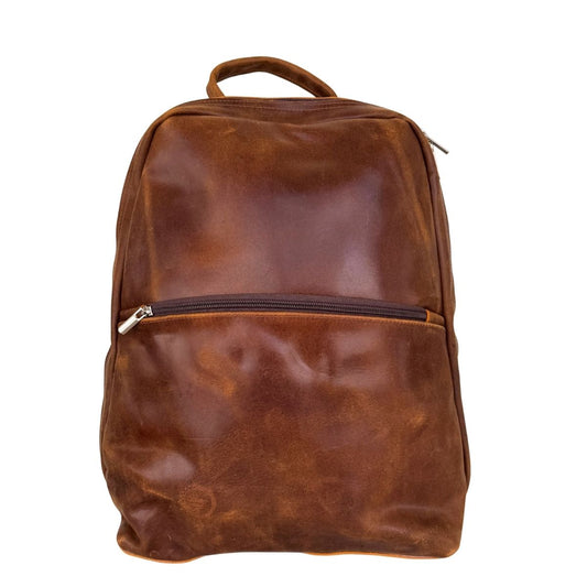 Leather Backpack - Brown