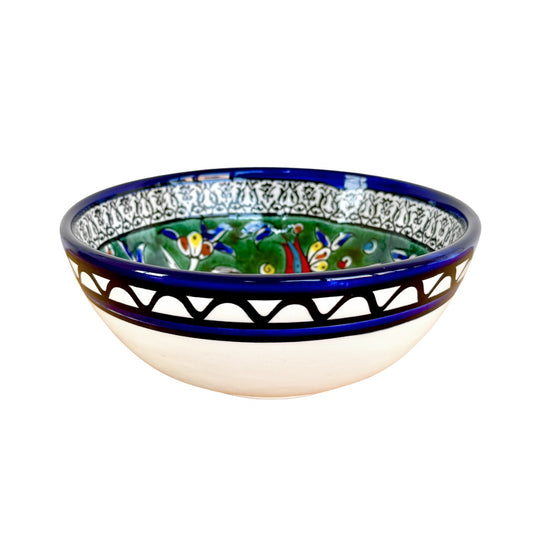 Ceramic Serving Bowl (7”) - Aquamarine Fish
