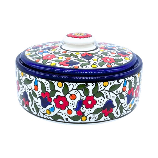 Ceramic Covered Casserole - Multicolor