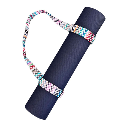 Yoga Mat Strap - Rainbow Keffiyeh