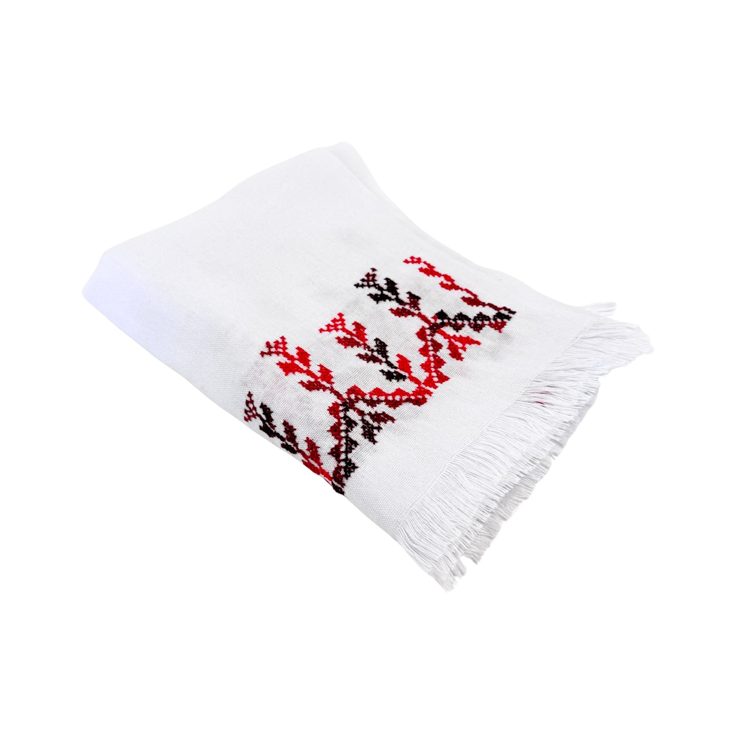 Embroidered Cotton Scarf