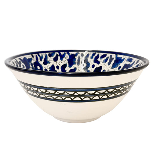 Ceramic Serving Bowl (10”) - Classic Blue