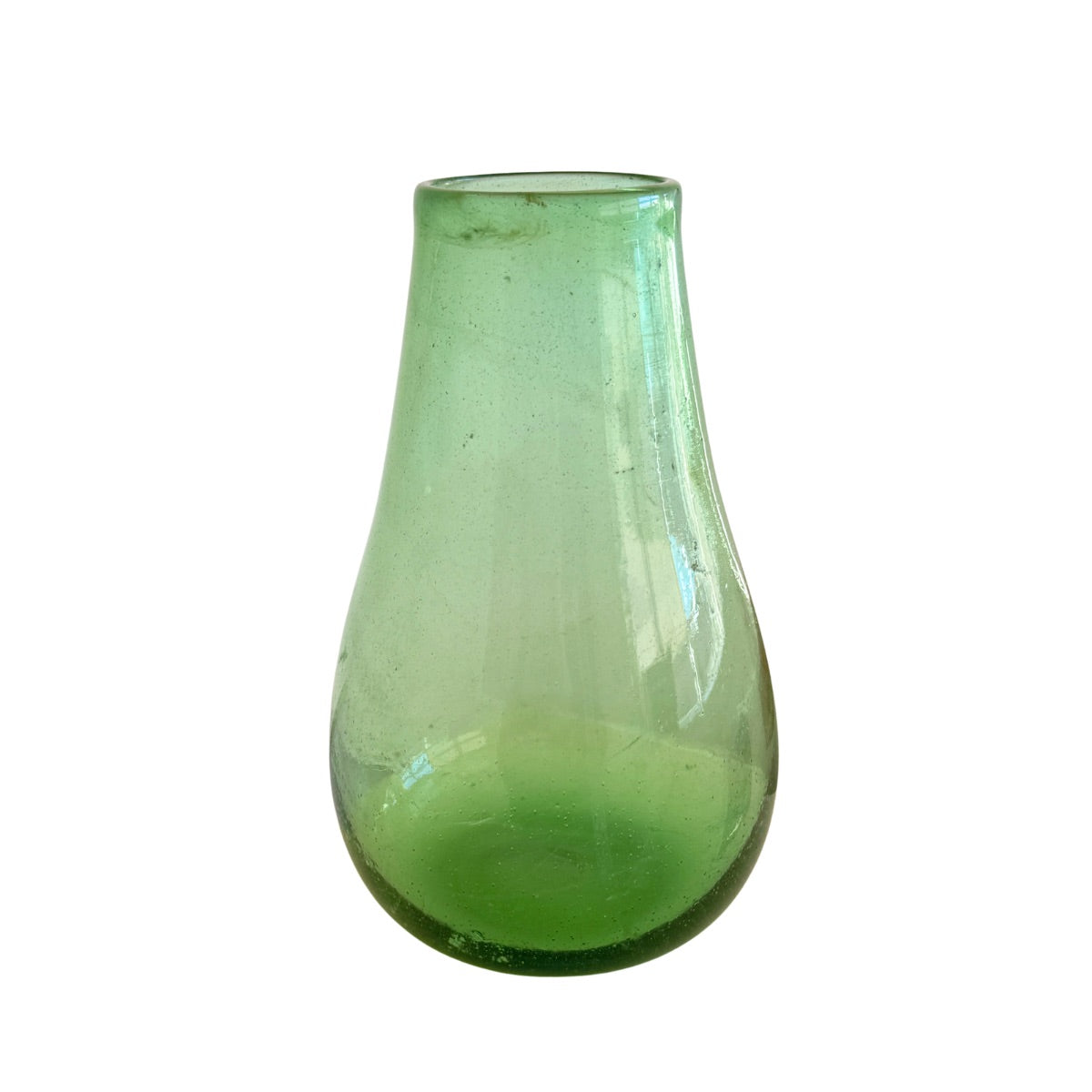 Glass Vase Straight Edge (9”) - Emerald