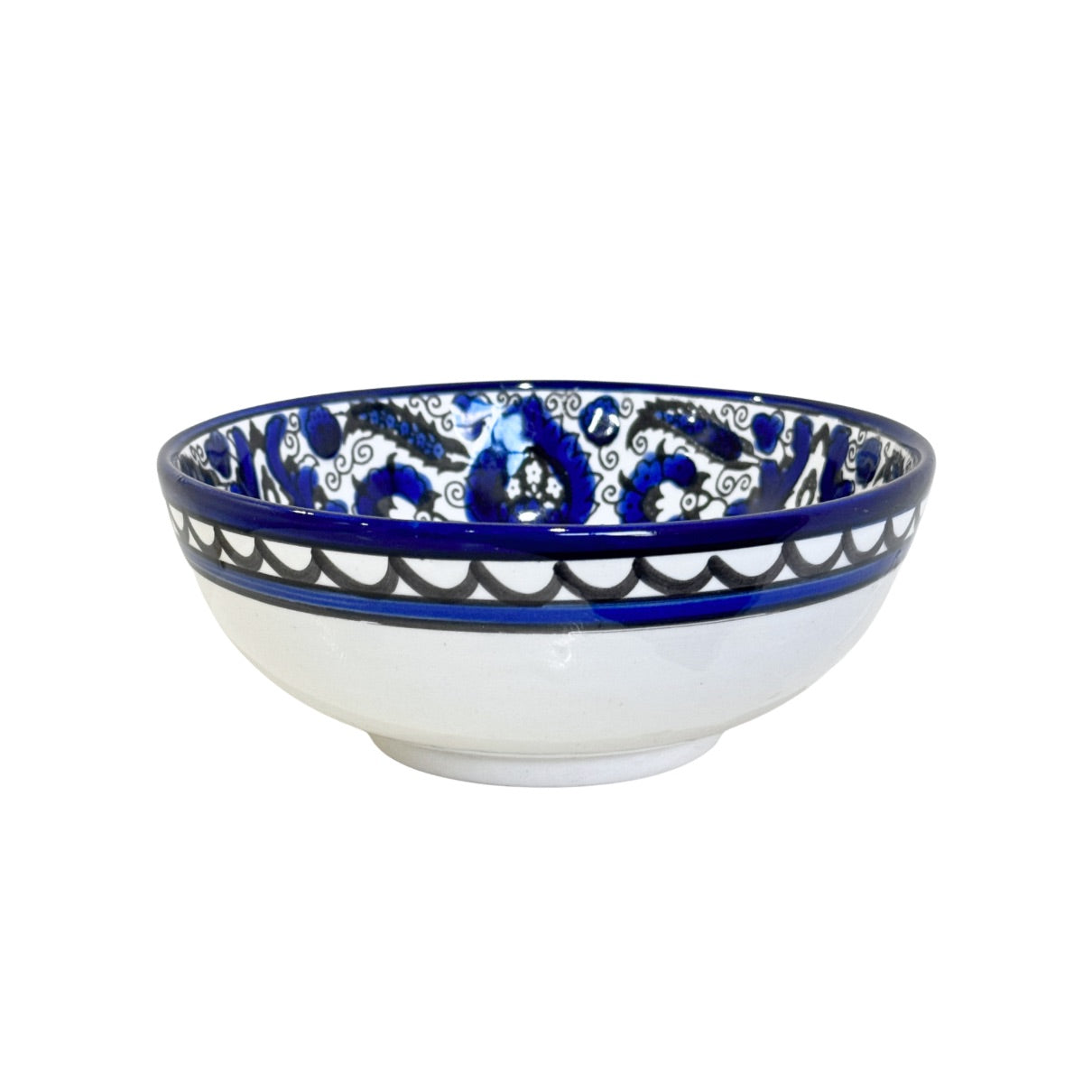 Ceramic Bowl (6") - Blue Thistle