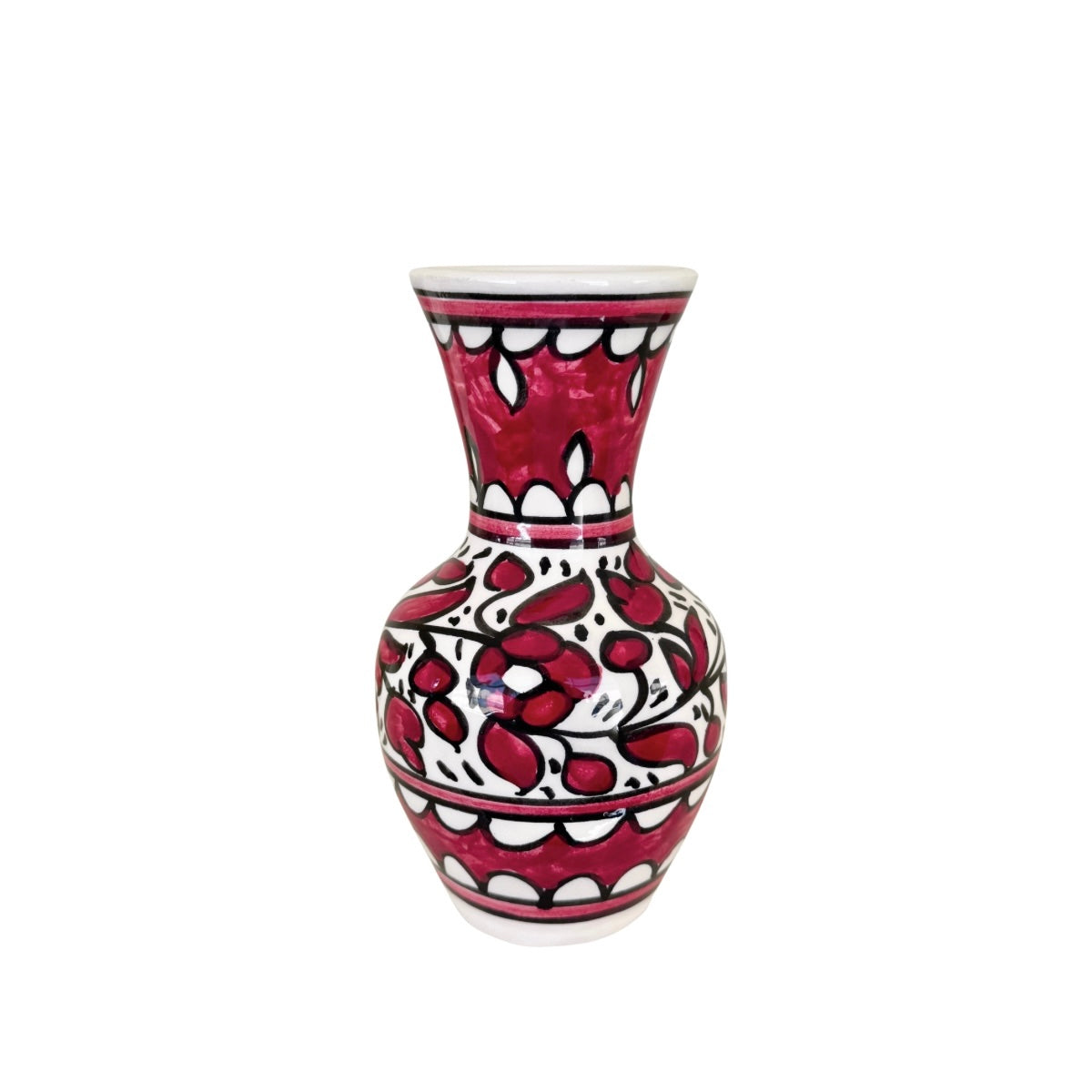 Ceramic Vase (7") - Red