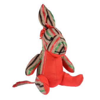 Stuffed Donkey Toy - Red
