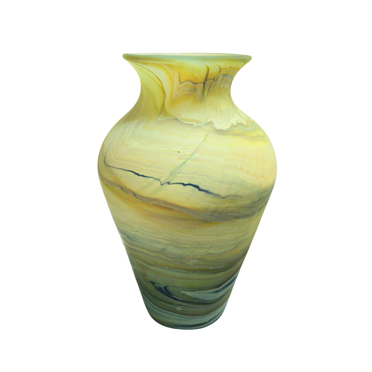 Phoenician Glass Vase (10”) - Green