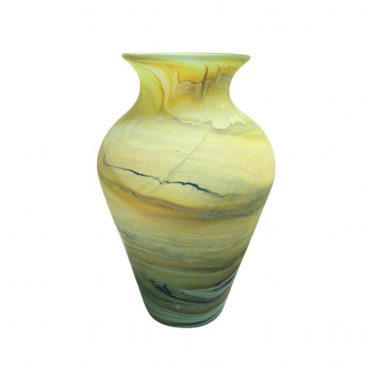 Phoenician Glass Vase (10”) - Green