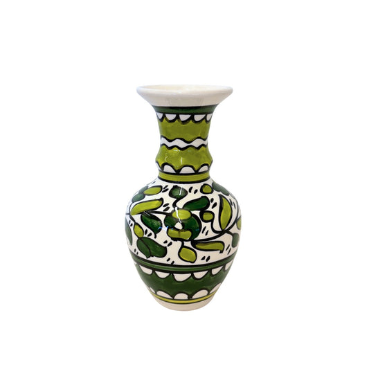 Ceramic Vase (7") - Green