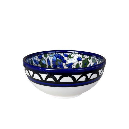 Ceramic Bowl 5" - Green & Blue