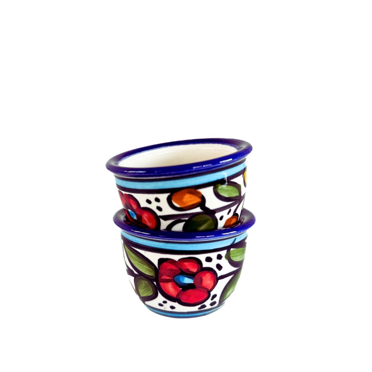 Espresso Cups (w/o handles) - Set of 2, Multicolor