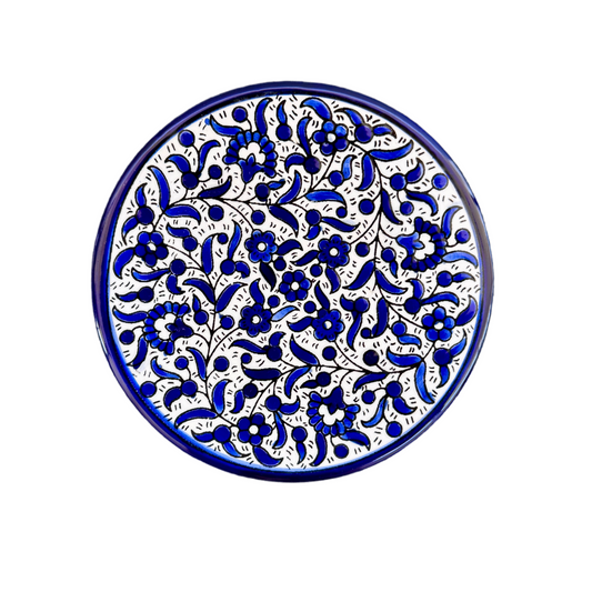 Ceramic Round Plate (6”) - Classic Blue