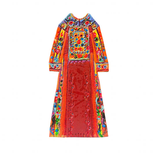 Hand-Painted Clay Thobe 8” - Ramla