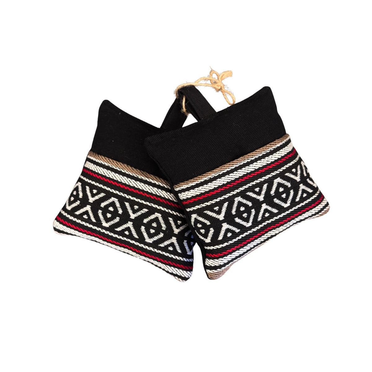Bedouin Sadu Pot Holder Set of 2 - Black