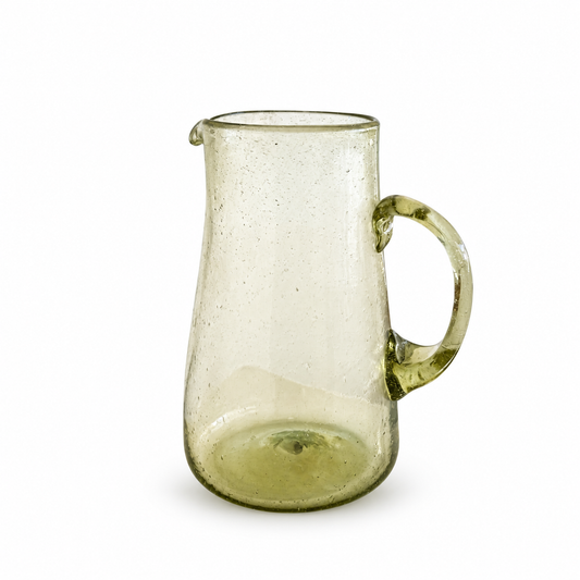 Glass Pitcher (9”) - Moss