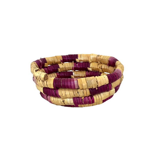 Basket by Women in Salfit (5") - Violet