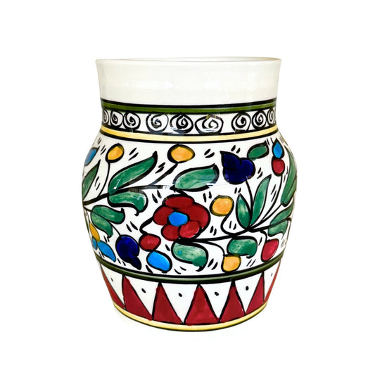 Ceramic Flower Pot  (8") - Multicolor