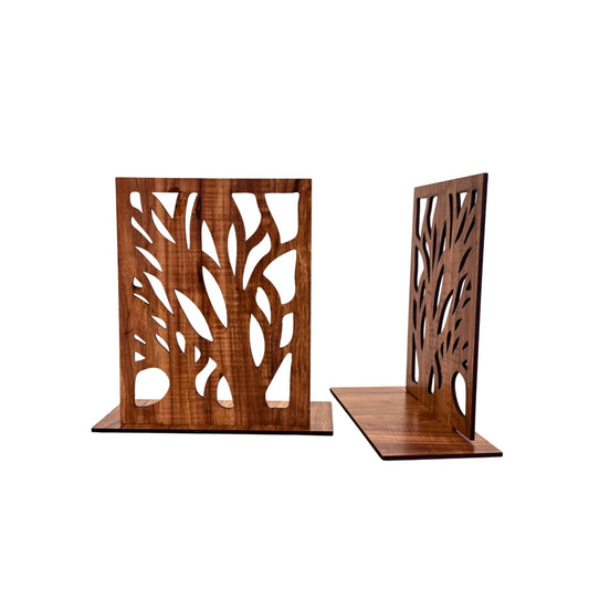 Wooden Bookends - Tree
