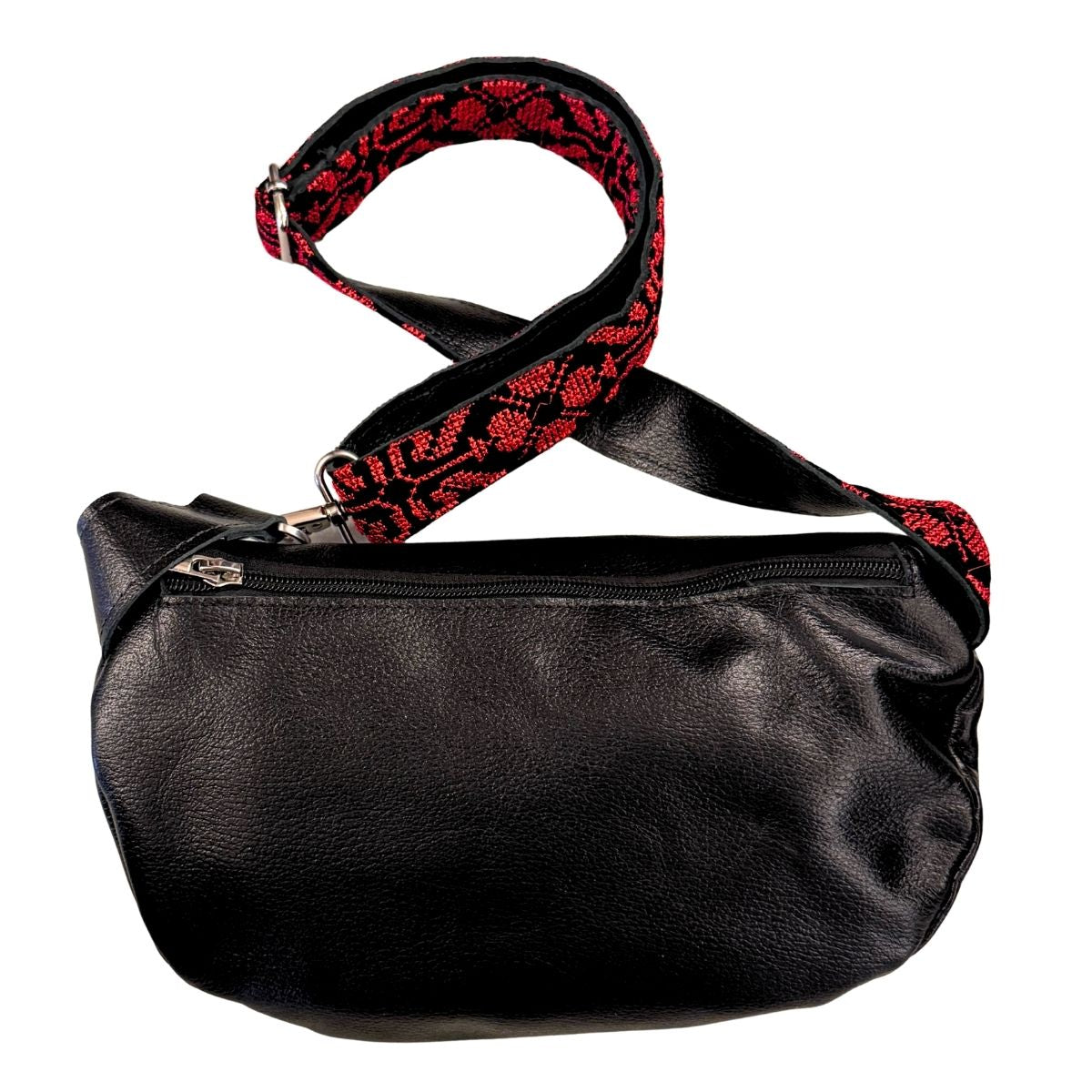 Leather Fanny Pack w/ Embroidery
