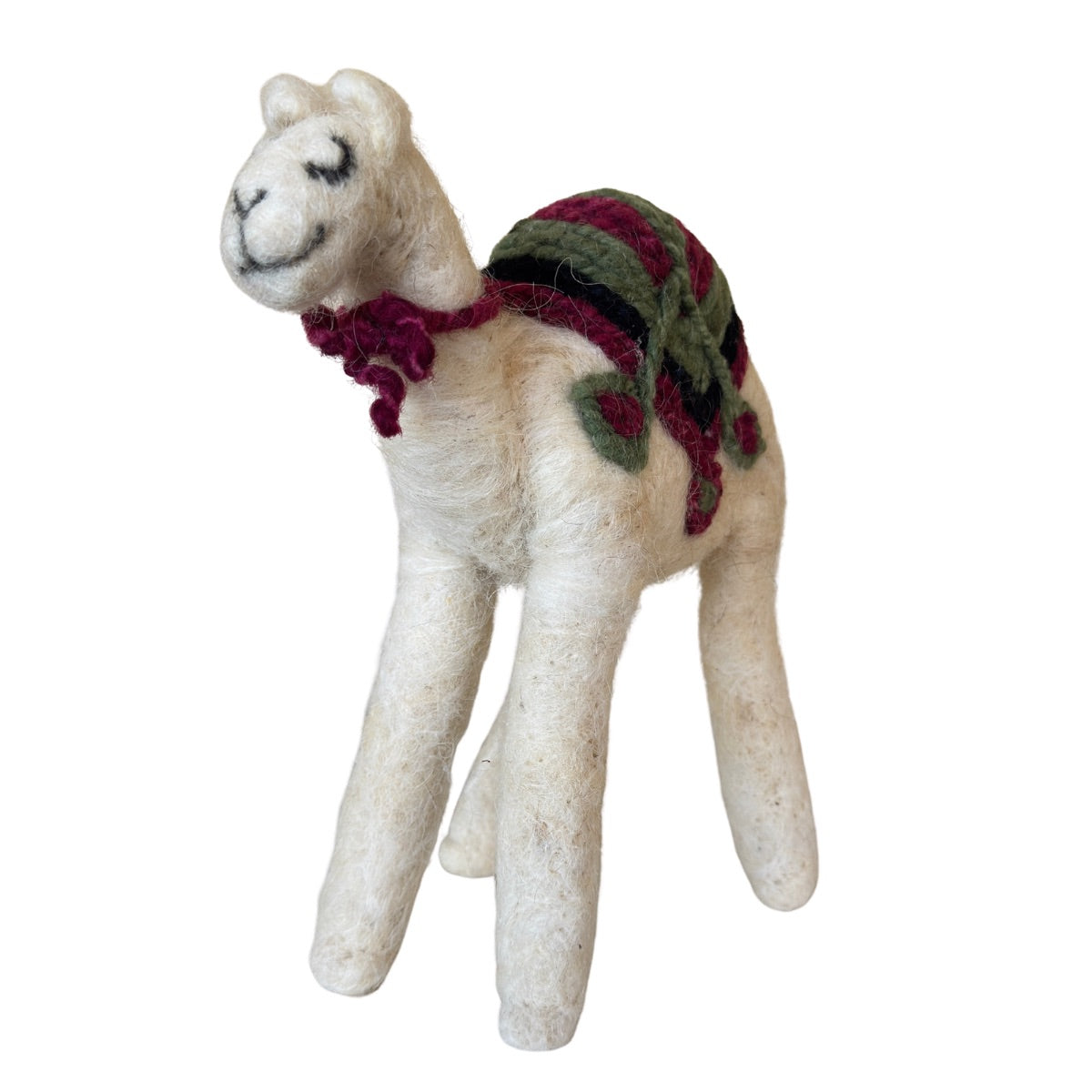 Bedouin Wool Needle-Felted Camel -