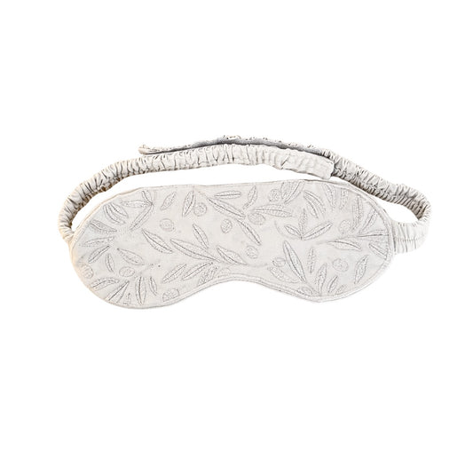 Sleeping Eye Mask - White Olives