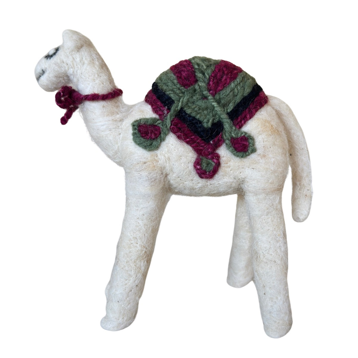 Bedouin Wool Needle-Felted Camel -