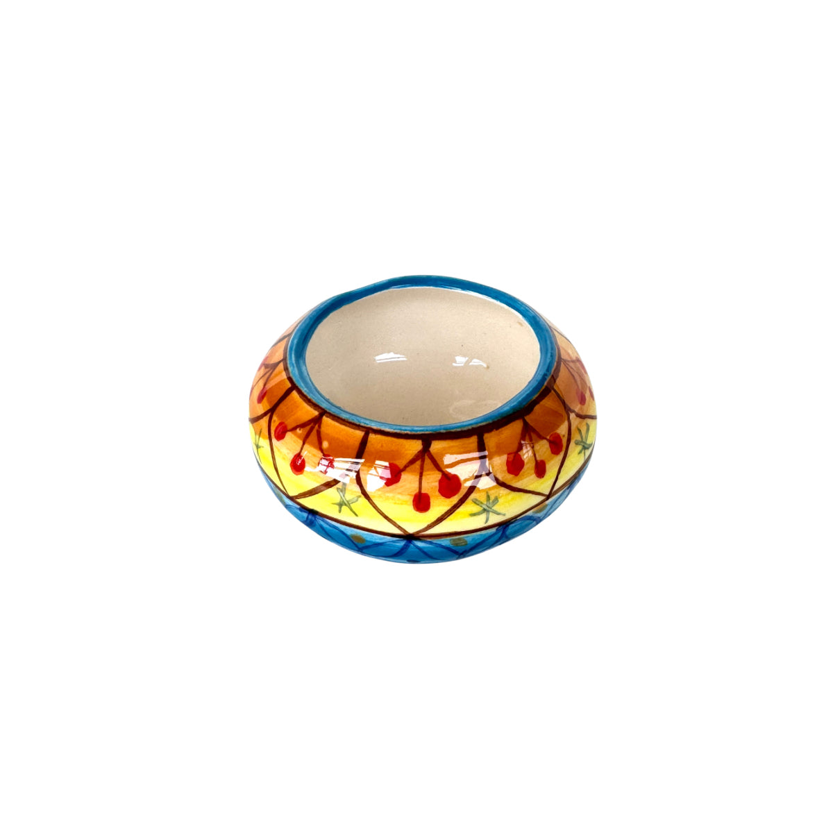 Ceramic Hand-Painted Tiny Bowl - Blue