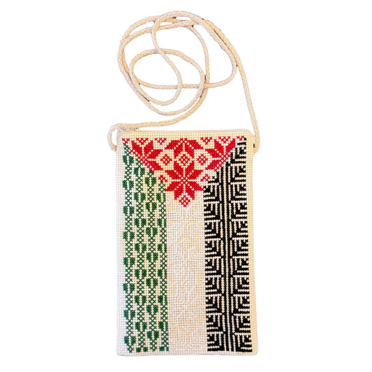 Embroidered Phone Purse - Palestine