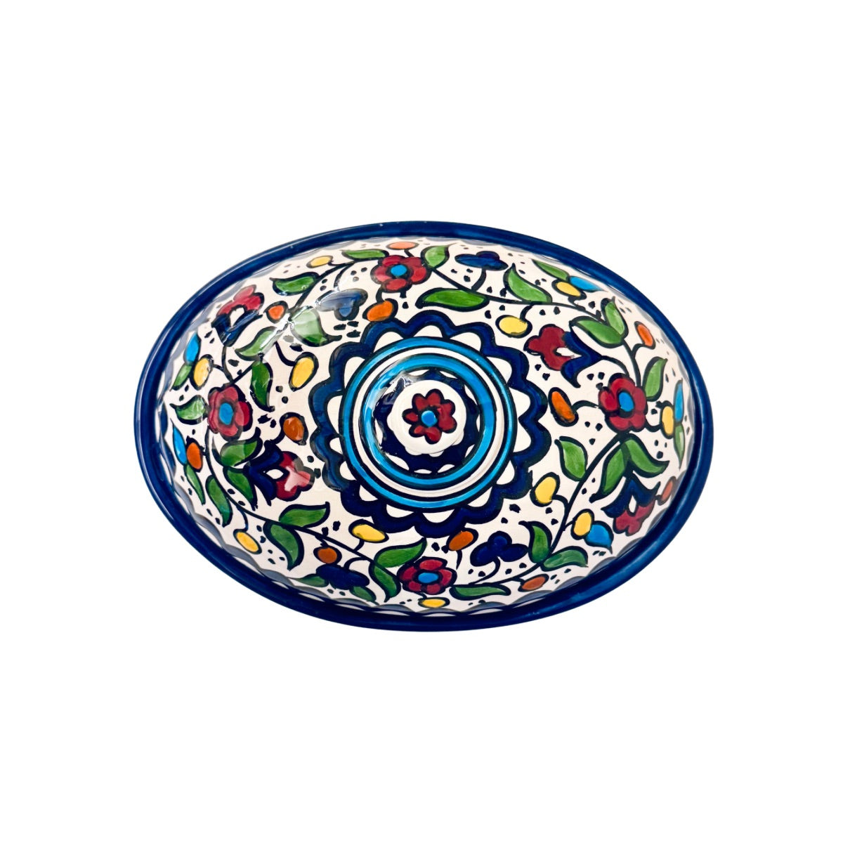 Ceramic Covered Dish (9") - Multicolor