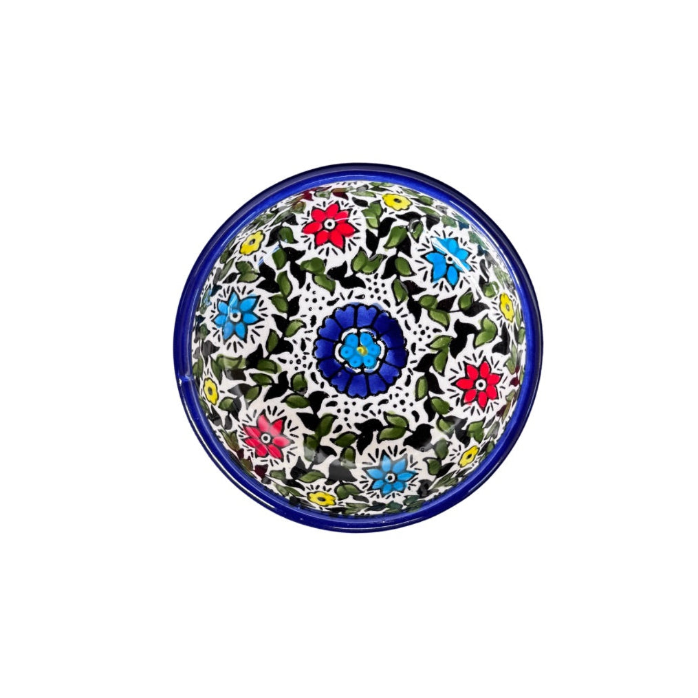 Ceramic Round Dish (4") - Multi Vine