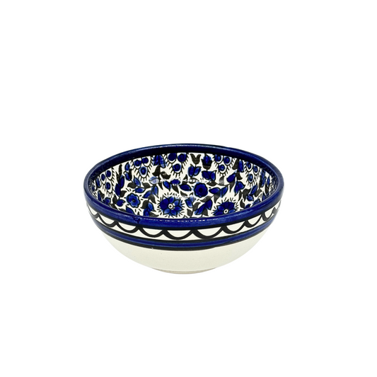 Ceramic Bowl 5" - Blue Vine