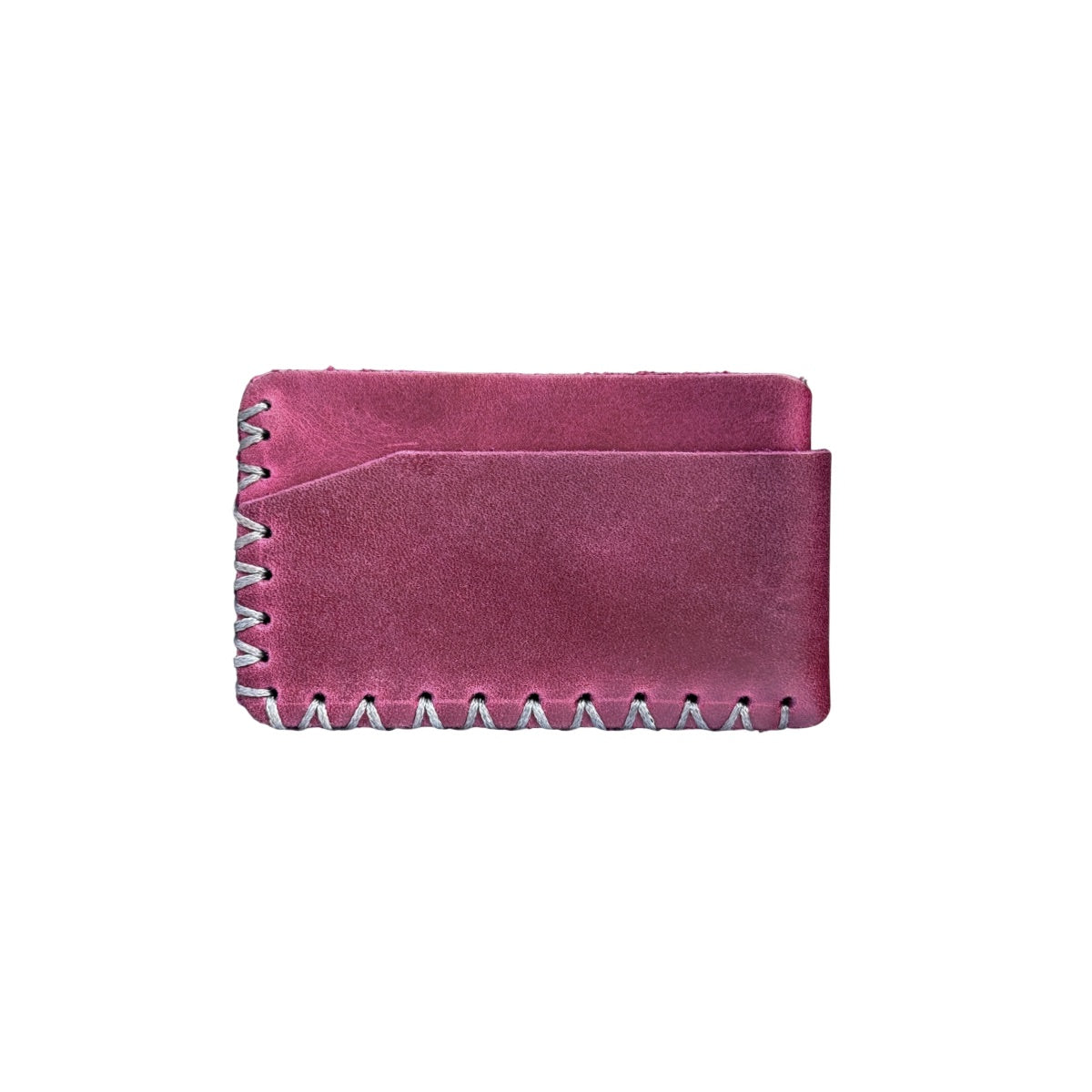 Leather Two Sided ID Wallet - Plum