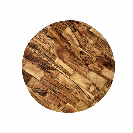 Round Olive Wood Cutting Board