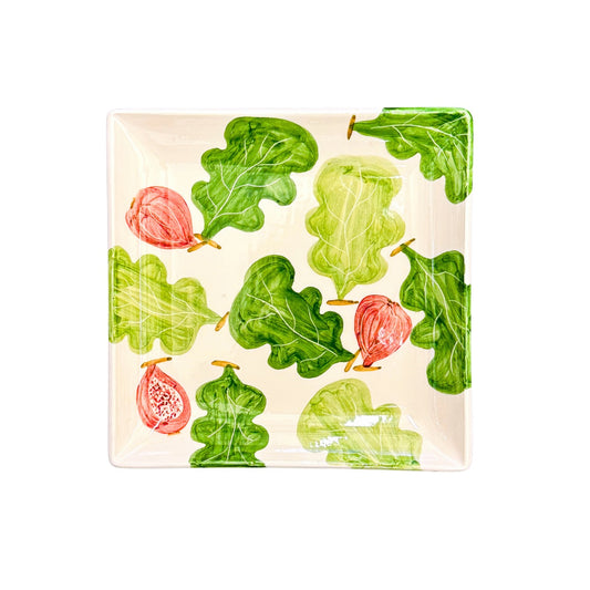 Ceramic Square Plate (7") - Figs