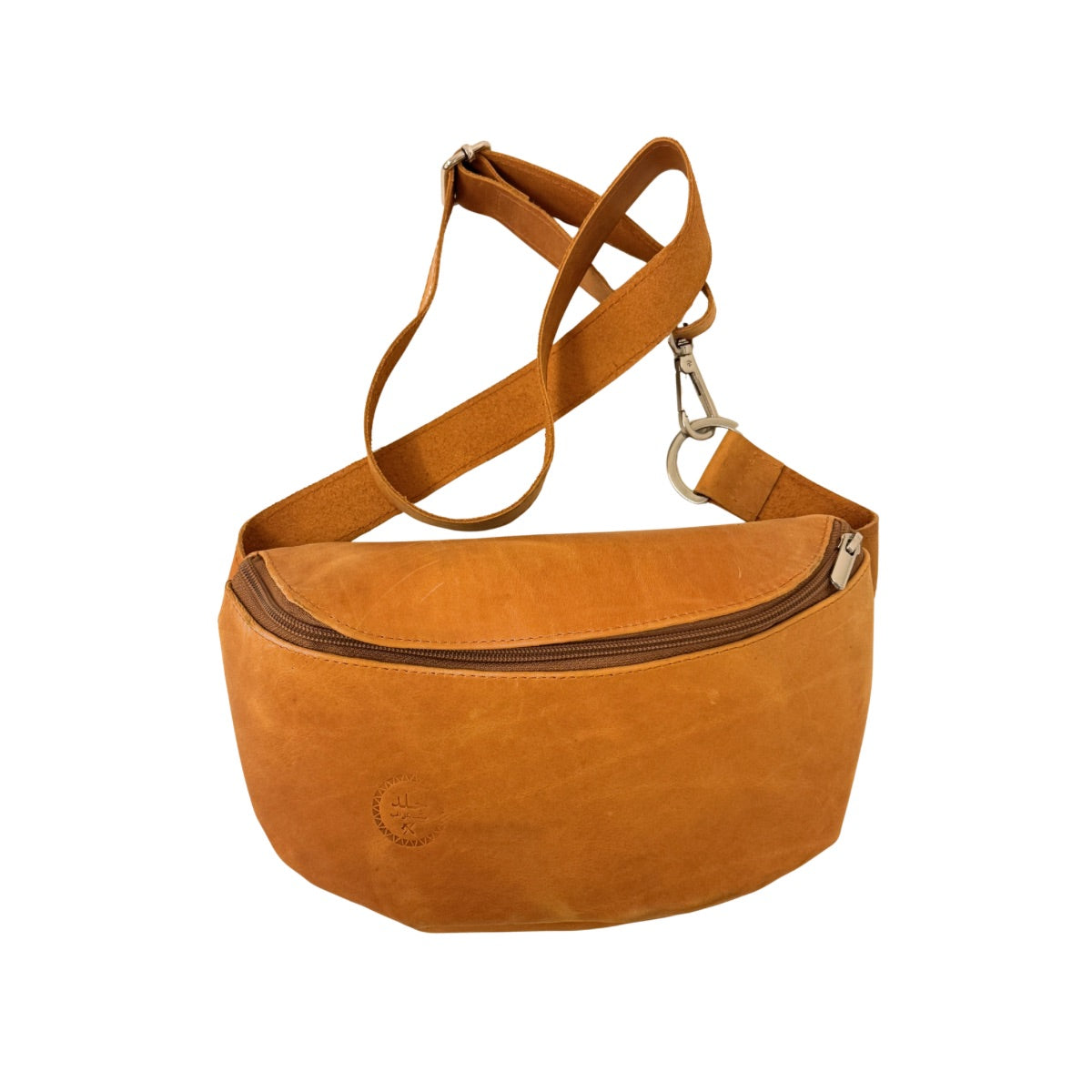 Leather Fanny Pack - Ochre / Small