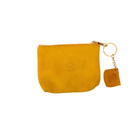 Suede Purse (5” x 4") - Lemon