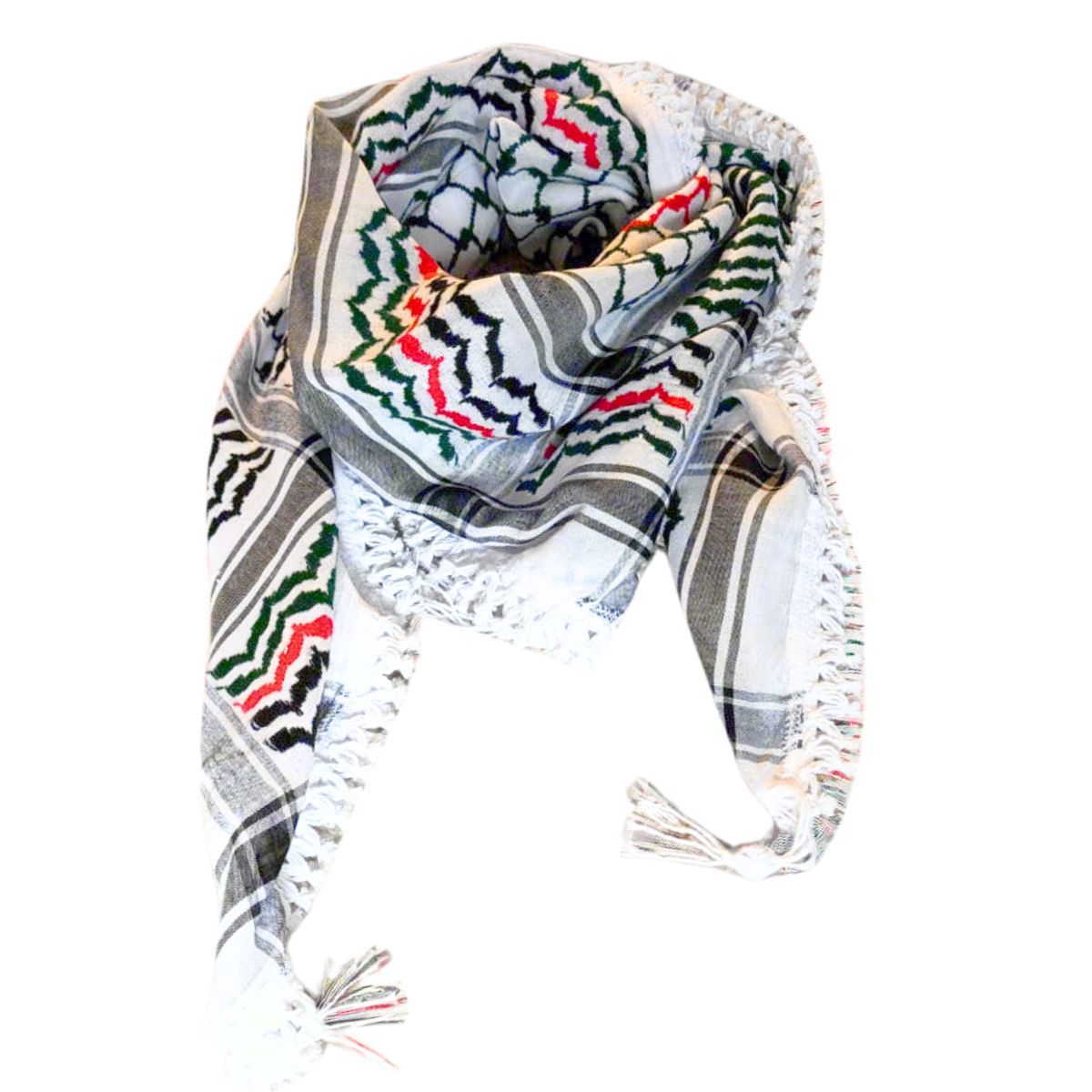 Nablus Keffiyeh - Tri-color