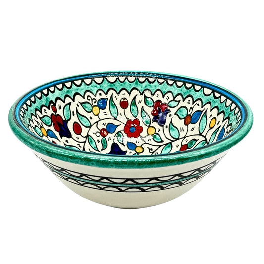 Ceramic Serving Bowl (9.5”) - Aqua Multicolor