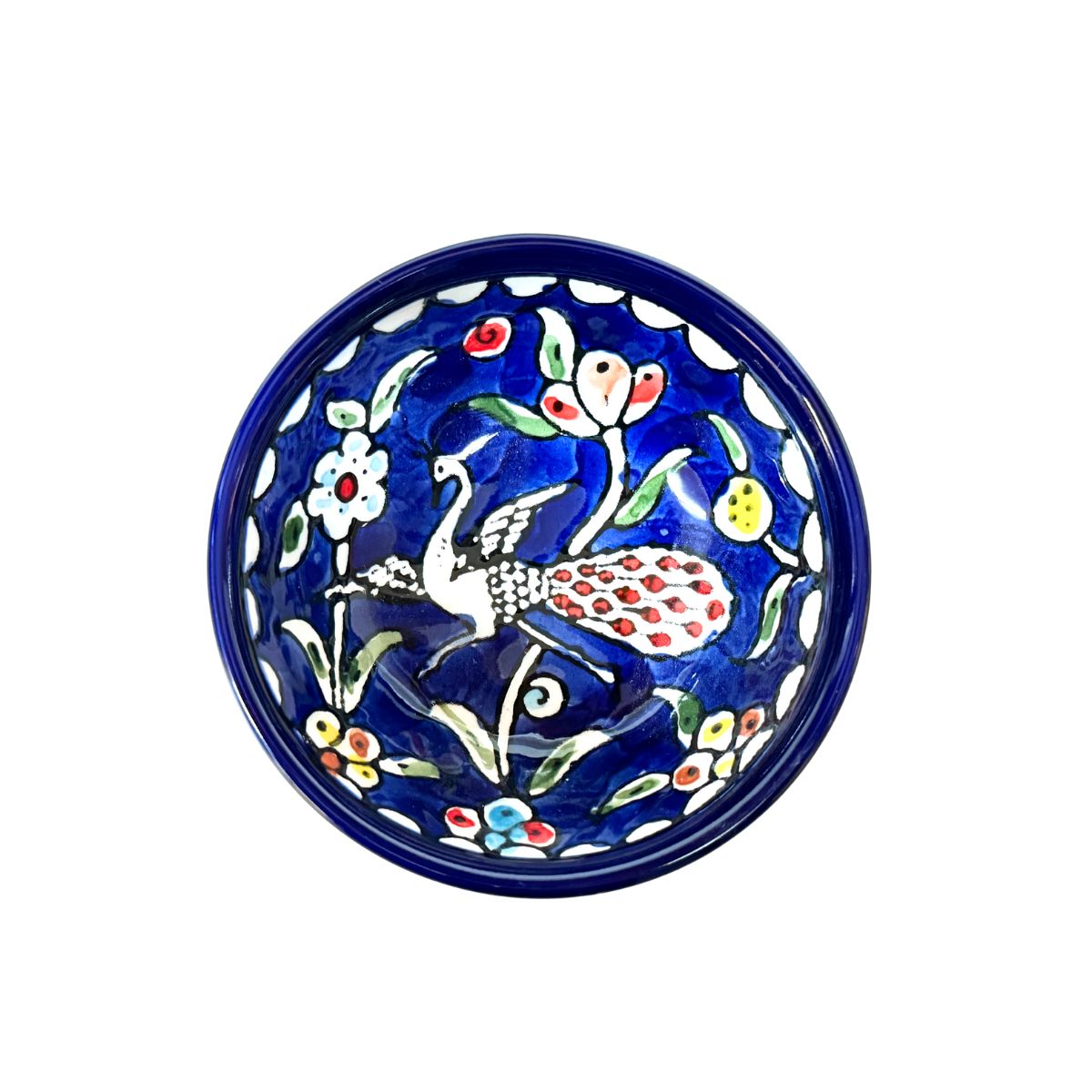 Ceramic "Dipping" Bowl (3.5”) - Blue Peacock