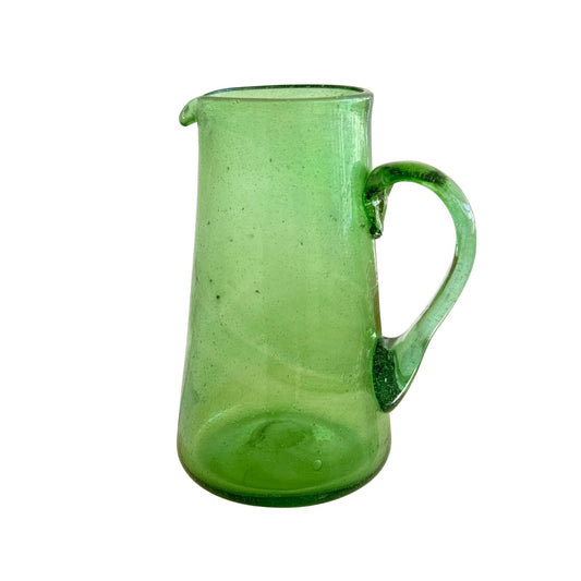 Glass Pitcher (9”) - Emerald (Straight)