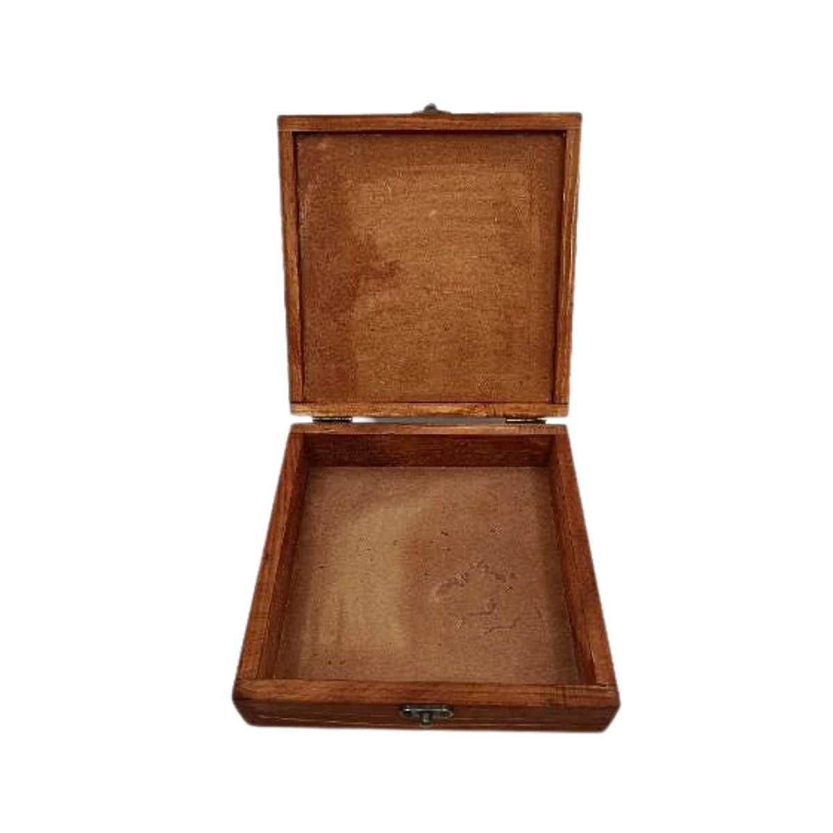 Wood & Ceramic Tile Box - Arabesque Tulips