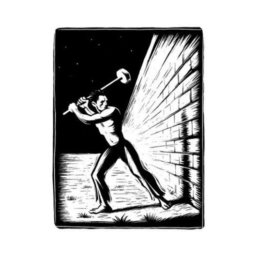 Eric Drooker: Apartheid Wall Signed Screen Print