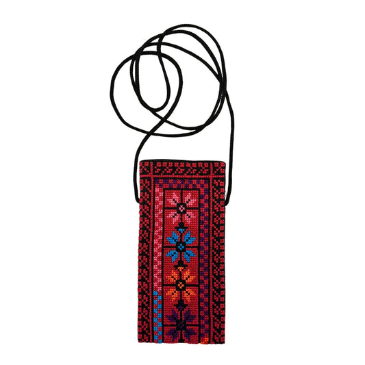 Embroidered Eyeglass Case - Bethlehem Red